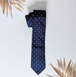 [Charles Tyrwhitt] 100% Silk Blue Polkadot Tie